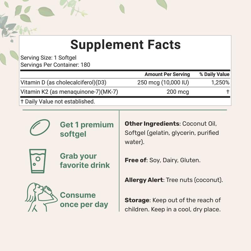 Velenor D3 + K2 Lipid Softgels