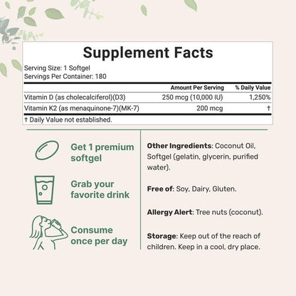 Velenor D3 + K2 Lipid Softgels