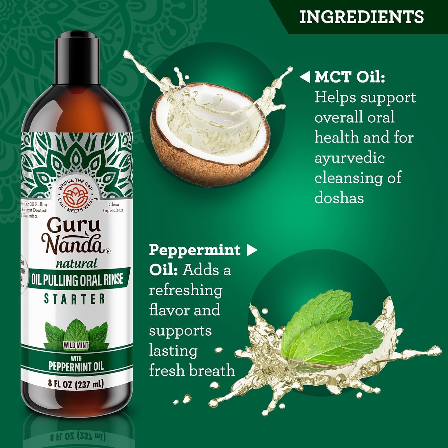 CocoMint Oil Pulling Mouthwash