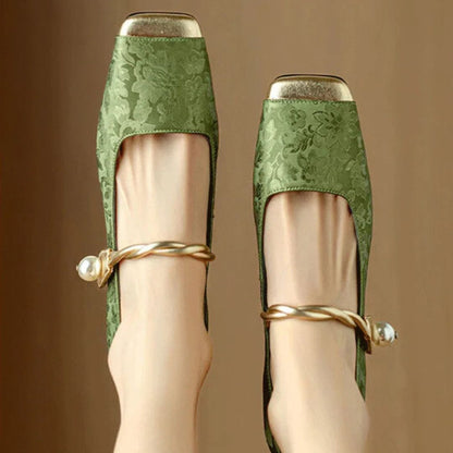 Isabella Pearl Strap Heels