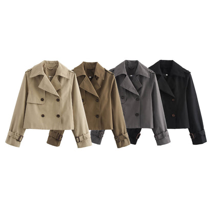 Valeria Cropped Trench Coat