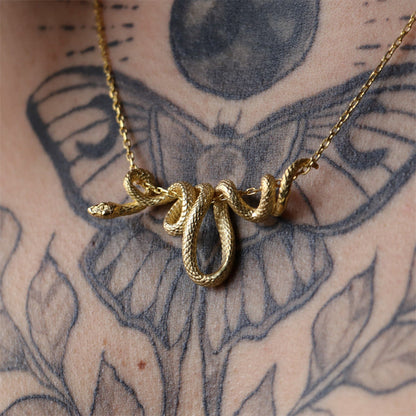 Serpentino Gold Snake Necklace