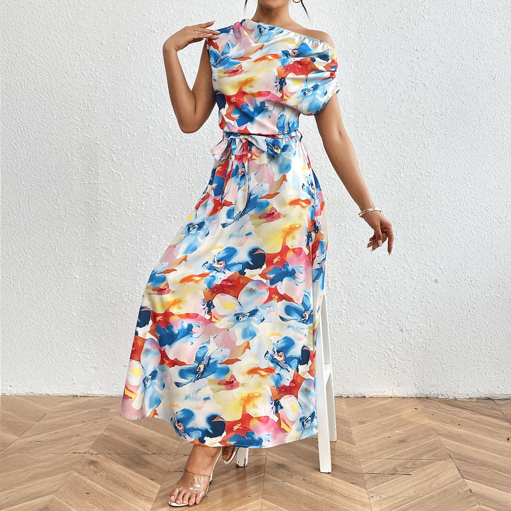 Marina Watercolor Maxi Dress