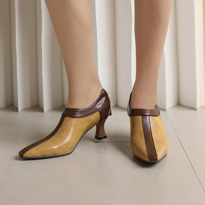 Camila Two-Tone Ankle Heels