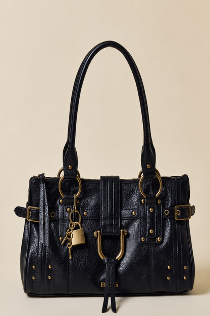 Vintage Lock Shoulder Bag
