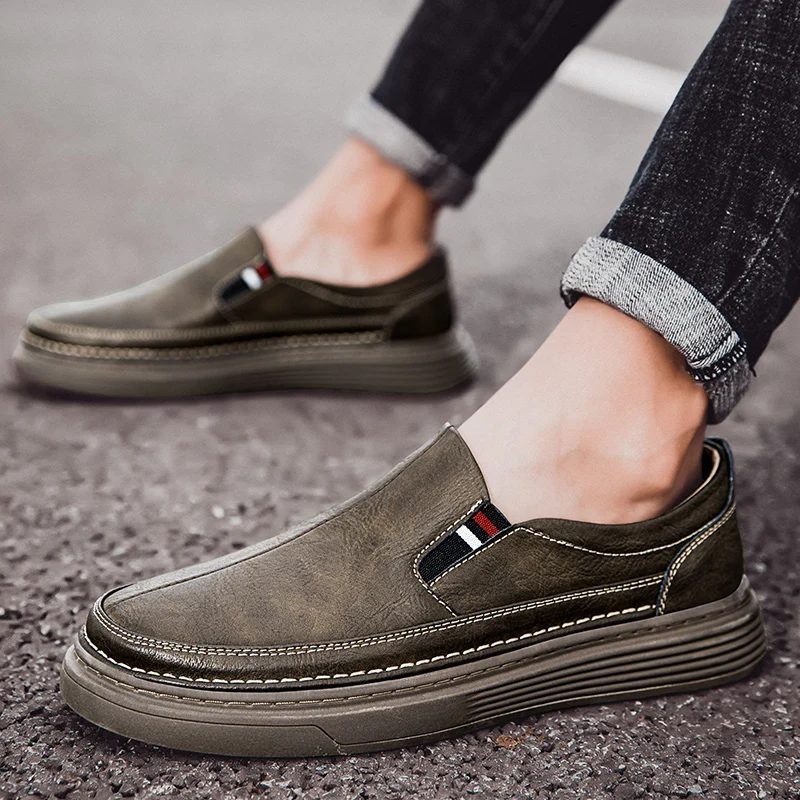 Rui Genuine‑Leather Loafers