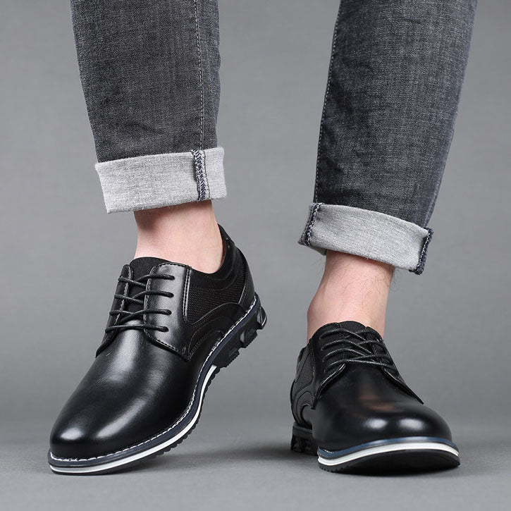 Giovanni Leather Derby Shoes