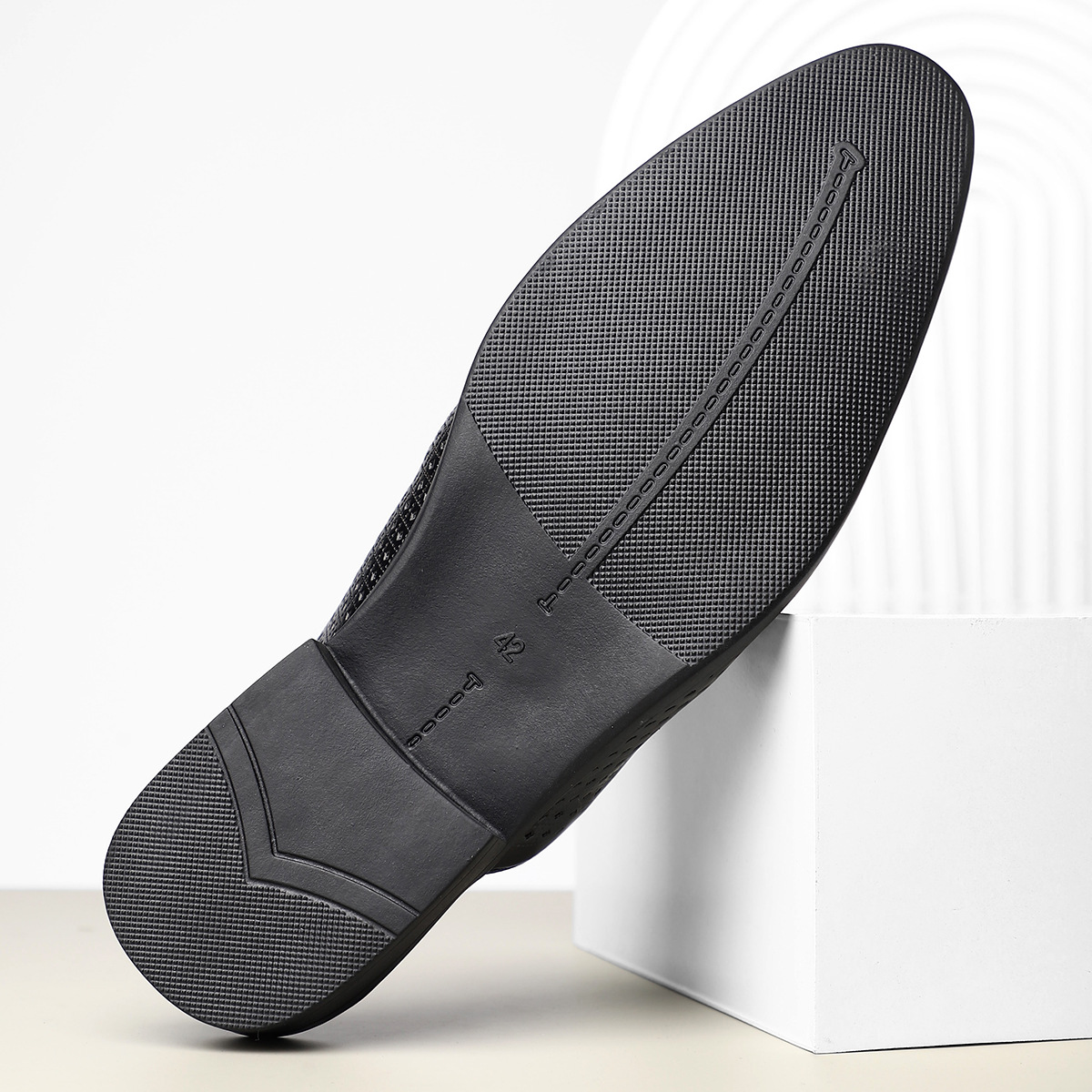 Giovanni Perforated Leather Mules