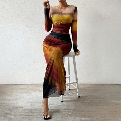 Valentina Gradient Maxi Dress