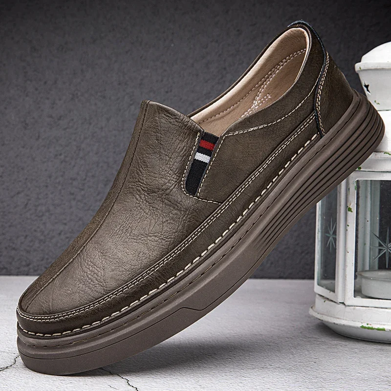 Rui Genuine‑Leather Loafers