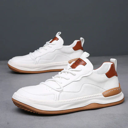 High-Sole Leather Shoes