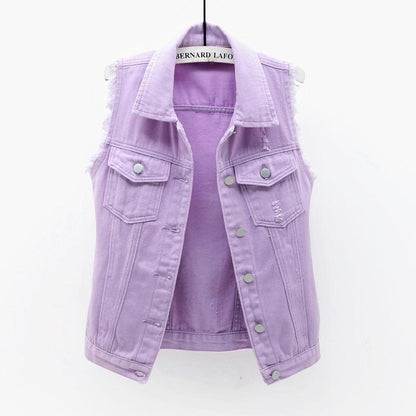 Liliane Cotton Denim Vest
