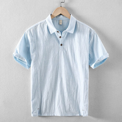 Laurent Linen Polo Shirt