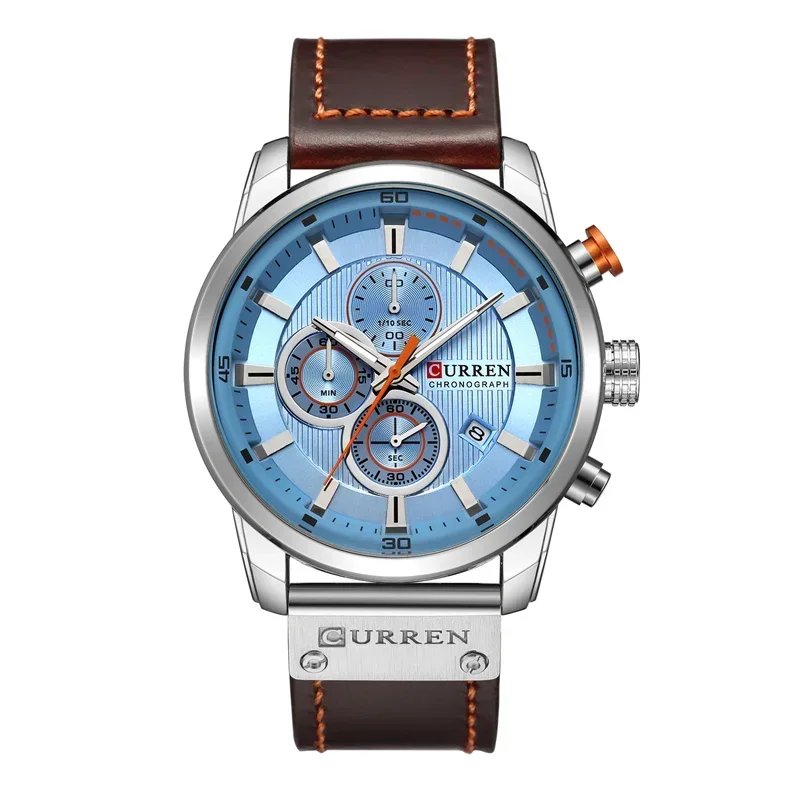 Renzo Chronograph Leather Watch