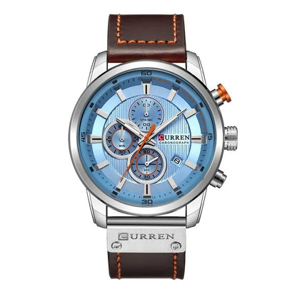 Renzo Chronograph Leather Watch