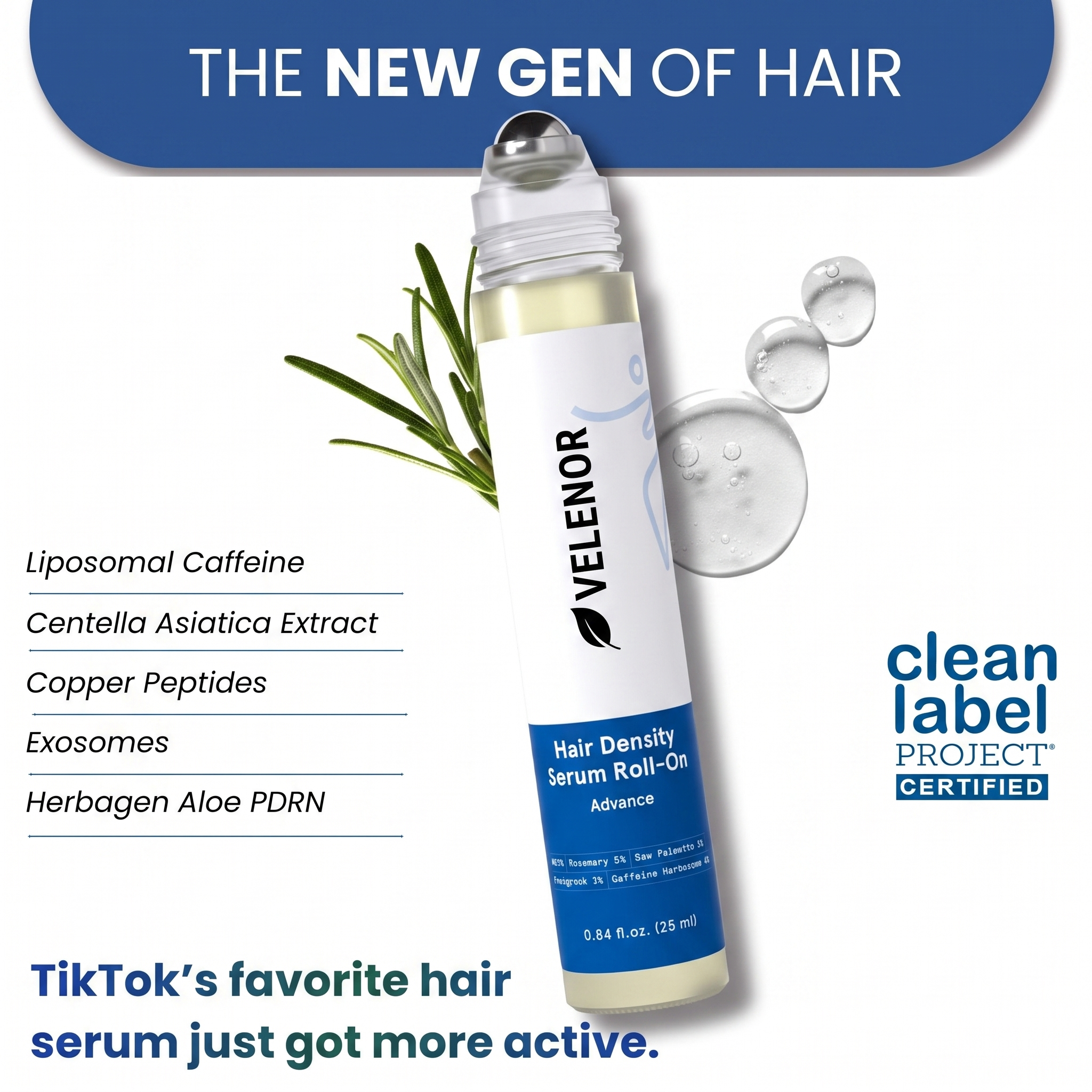 Velenor Hair Growth Roll-On Serum