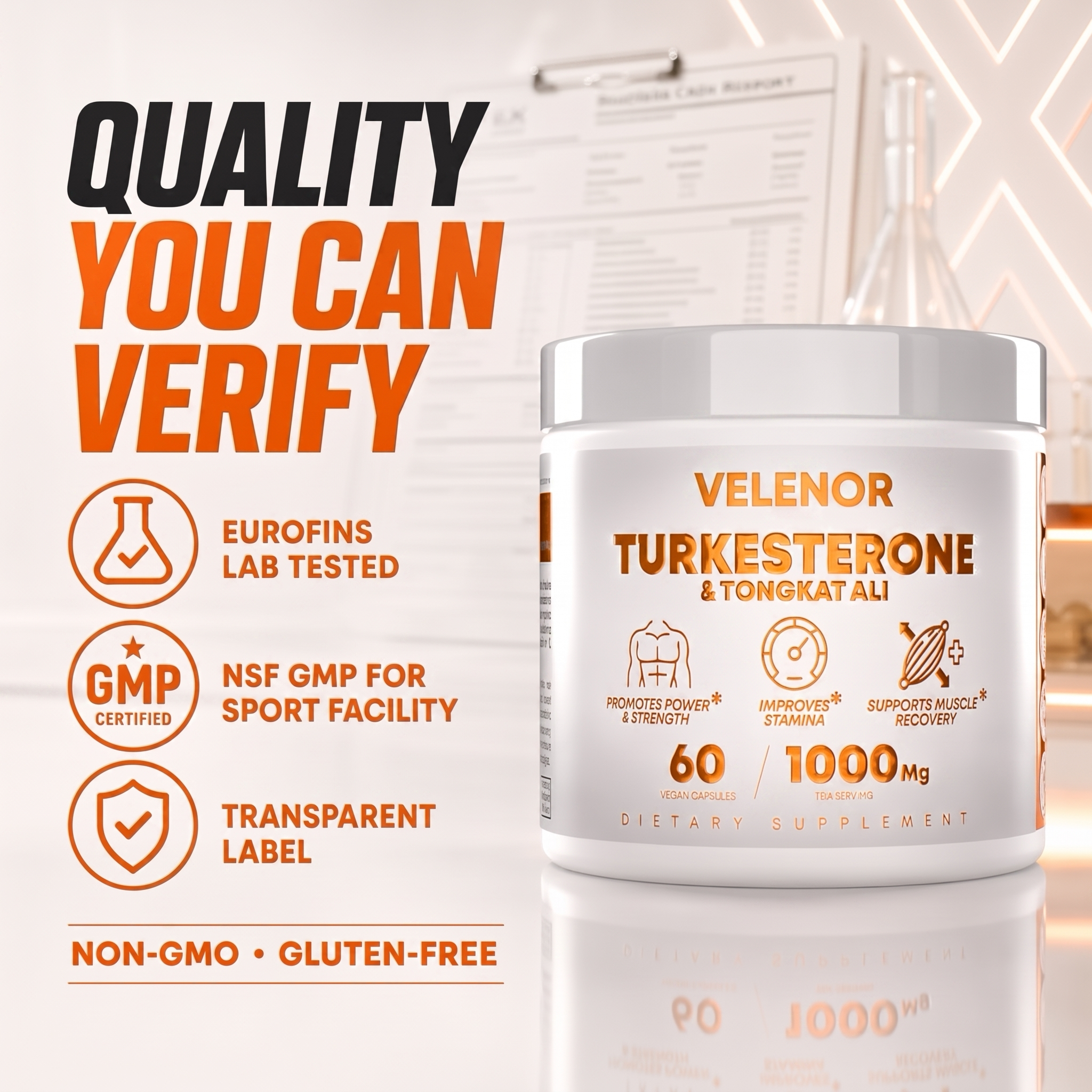 Velenor Turkesterone + Tongkat Ali Advanced Formula