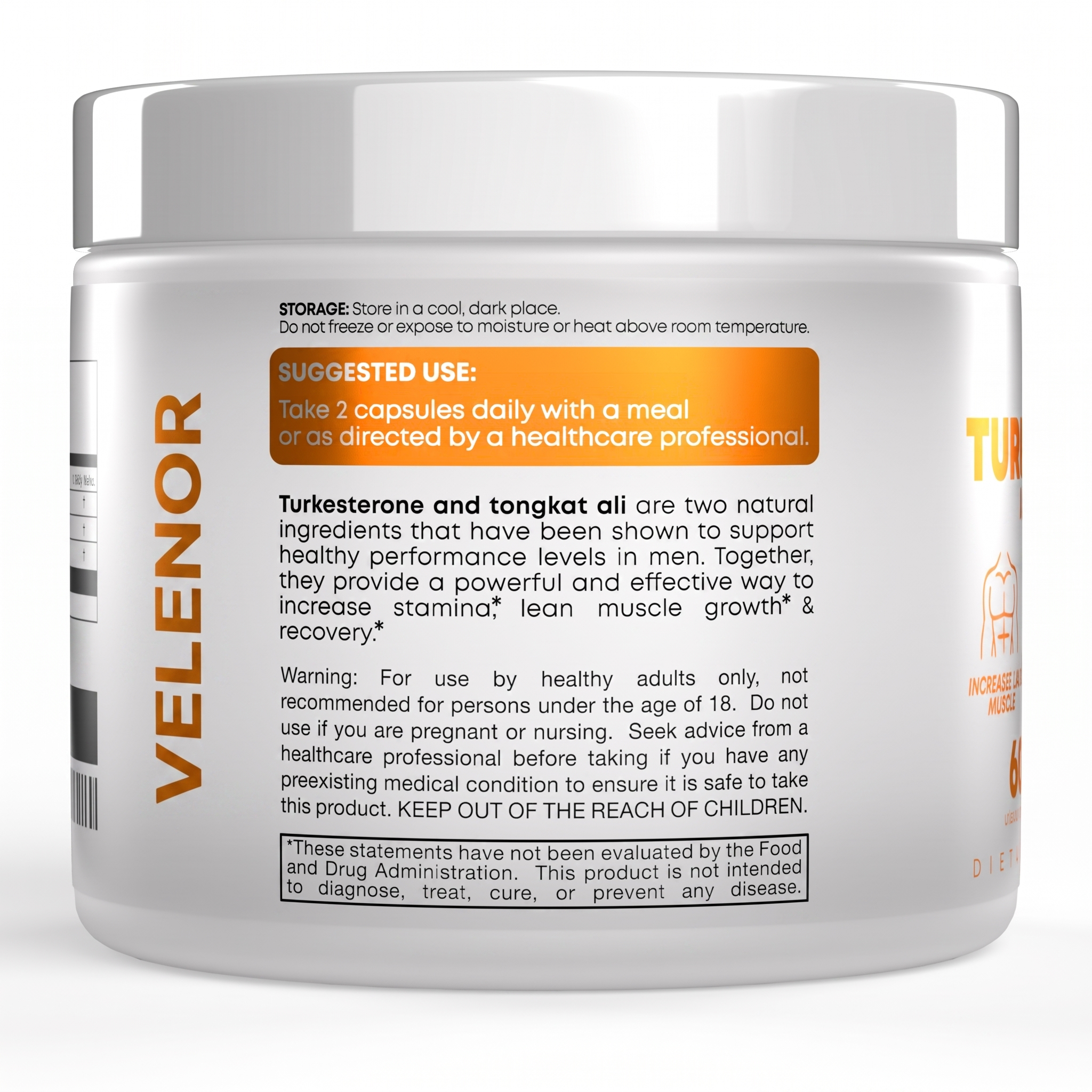 Velenor Turkesterone + Tongkat Ali Advanced Formula