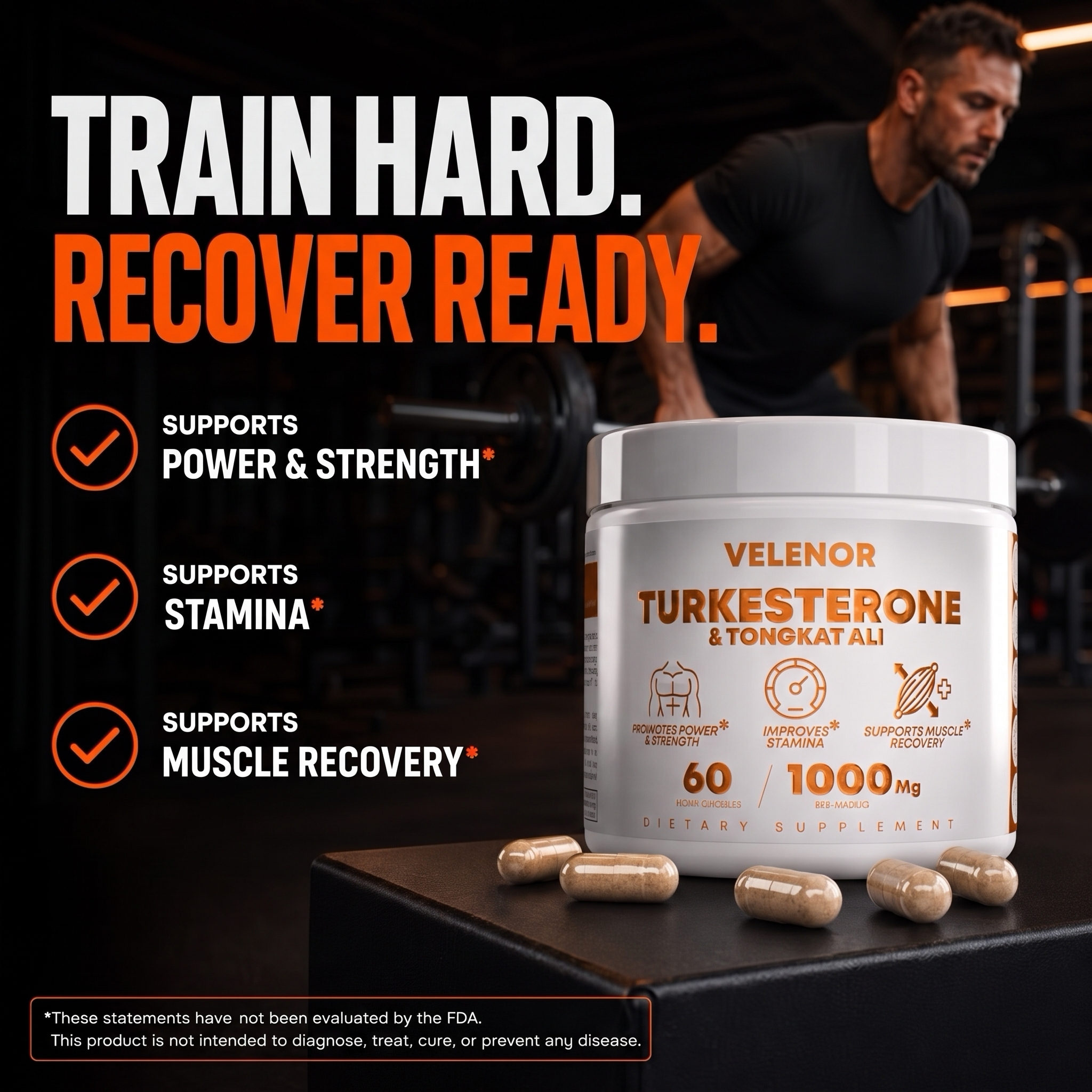 Velenor Turkesterone + Tongkat Ali Advanced Formula