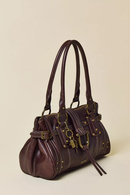 Vintage Lock Shoulder Bag